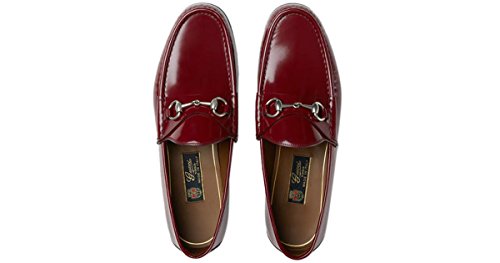 Gucci Men s 1953 Brushed Leather Horsebit Loafer, Deep Red 387598 (US 10 (Gucci/UK 9.5))