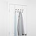 Umbra Yook Organizer, Compact Organizer with Hooks, Great for Storing Keys, Mail, Wallets, Phones and Chargers, Made of Steel, White/Gray