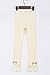 ZHUANNIAN Little Girls Bowknot Lace Leggings (3-4T, Beige 1154)
