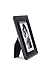 Malden 3.5x5 Picture Frame - Wide Real Wood Molding, Real Glass - Black