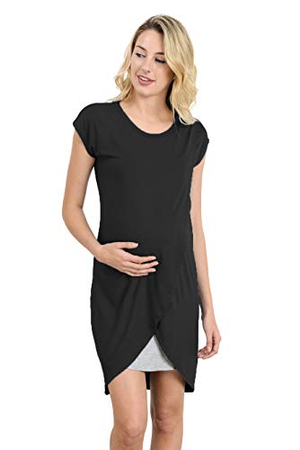 Hello Miz Color Block Asymmetrical Maternity