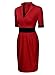Miusol Women's Floral Lace Ruffle Slim Cocktail Party Dress