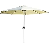 PowerLead Paub B001 Outdoor 9-Feet Aluminum Patio Umbrella with Auto Tilt