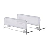 Dream On Me Adjustable Mesh Bed Rail in White, Two