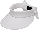 Lullaby Womens Summer UV Protective Wide Brim UPF 50+ Sun Visor White