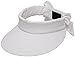 Lullaby Womens Summer UV Protective Wide Brim UPF 50+ Sun Visor White