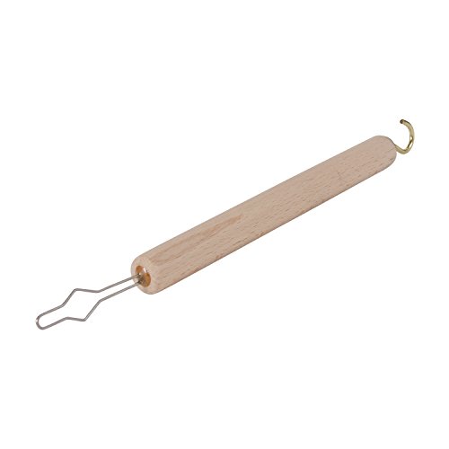 DMI Dressing Stick, Button Hook and Zipper Pull, Durable Wood Handle, Dressing Aid for Limited Mobility
