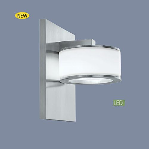 Norwell Lighting 1125-BA-AC Timbale Small LED Sconce in (Brushed Aluminium w/Shiny Opal Acrylic)