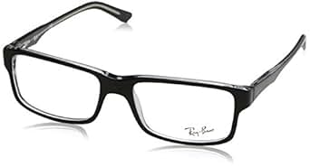 Ray-Ban RX5245 Square Eyeglass Frames, Black On