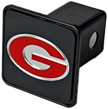 Georgia Bulldogs 2" Trailer Hitch Cover Black Silver Red