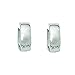 Ritastephens Sterling Silver Wide Shiny Huggie Polished Hoop Earrings, 14.5mm