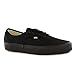 VANS Unisex Authentic Black/Black Canvas VN000EE3BKA Mens 13, Womens 14.5