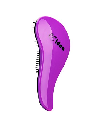 CCidea Detangling Brush - Glide Thru Detangler Hair Comb or Brush - No More Tangle - Adults & Kids (purple)