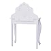 Fantasy Fields - Swan Lake Ballerina Wooden Vanity Table and Stool Set, Inspiring Hand Crafted & Hand Painted Details Non-Toxic, Lead Free Water-Based Paint , White/Pink
