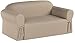SureFit Cotton Duck Sofa Slipcover, Linen