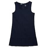 French Toast Pleated Hem Jumper Girls Navy 6