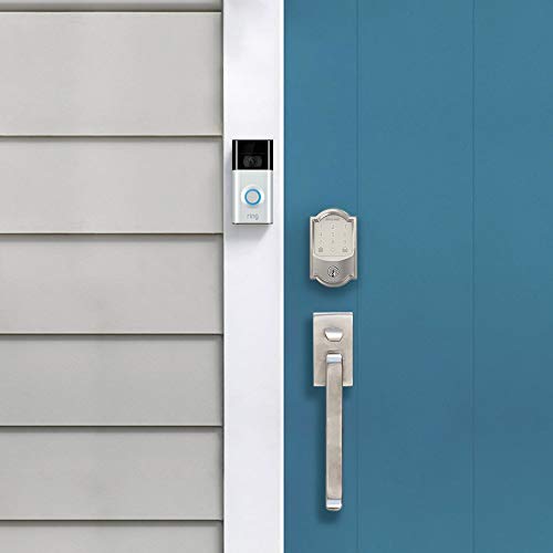 Ring Video Doorbell 2 + Schlage Encode Smart WiFi Deadbolt, Works with