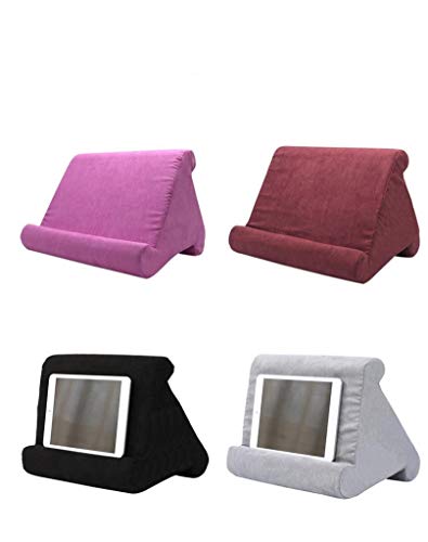 CoscosX Soft Pillow Stand,Universal Multi-Angle Pillow Lap Stand Holder,Multifunction Hands Free Tablet Computer Stand Rest Cushion Crib Knee/Desk for Pads,eReaders,Smartphones,Books,Magazine,Black - Thumbnail 7