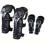 Scoyco Motorcycle Bike Racing Riding Knee & Elbow Guard (K11, Black), L (K11 H11-2)