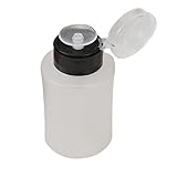 Lookatool Pump Dispenser Bottle Nail Art Acetone Polish Makeup Remover Manicure (black)