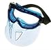 Jackson Safety V90 Shield Clear Anti Fog Lens Protection Goggle with Blue Frame