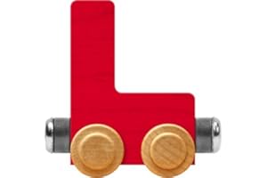 NameTrain Bright Letter Car L - Made in USA (Red)