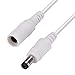 [2 Pack] CCTV 15ft(5m) 2.1mm x 5.5mm DC 12V Power Cord Extension Cable for Security Surveillance Cameras
