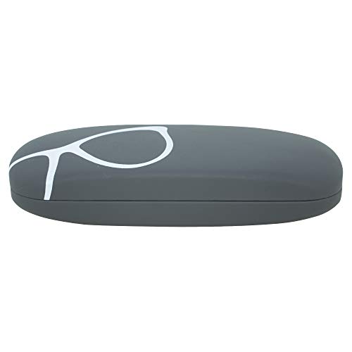 Grey Design Glasses Case Hard Shell | Medium Size | Protective Eyeglasses, Reading Glasses & Sunglasses Case For Men, Women, Kids - Thumbnail 7