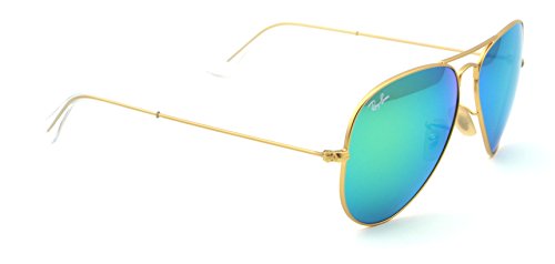Ray-Ban RB3025 112/19 Aviator Matte Gold Frame / Green Flesh Lens 62mm