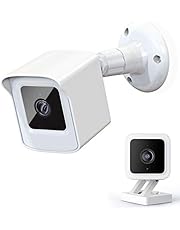 PEF Mount for All-New Wyze Cam V3 ONLY, Weatherproof Protective Cover and 360 Degree Adjustable Wall Mount Solid Housing for Wyze V3 Outdoor Indoor Smart Home Camera System (White, 1 Pack)