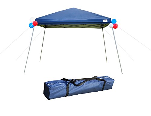 GOJOOASIS Pop Up Canopy Party Tent with Carry Bag 10×10 Instant Shelter Easy Gazebo Blue (S ...