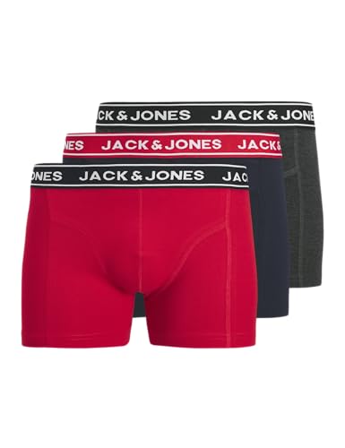 Jachector Solid Trunks 3 Pack, Azul Marino, M