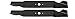 USA Mower Blades (2 MTD616SBP Standard High Lift for Windsor 50-3945 50-3950 Length 21-3/16in. Width 3in. Thickness .150in. Center Hole 6 Point Star 42in. Deck