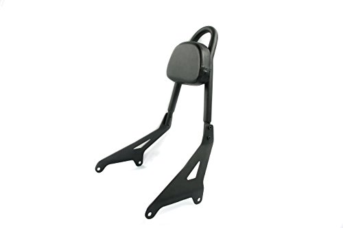 Motorcycle Backrest Detachable Passenger Pad Driver Rider Sissy Bar For Yamaha Stryker XVS1300 - Thumbnail 4