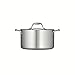 Tramontina Covered Sauce Pan Stainless Steel Tri-Ply Clad 6 Qt, 80116/040DS