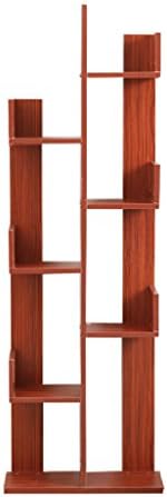 Storage shelves SUBBYE Simple Modern Tree Shape Bookshelf Floorstanding Bay Window Racks Creative Living Room Bedroom Children's Bookcase Color Optional (Color : Pear wood color)