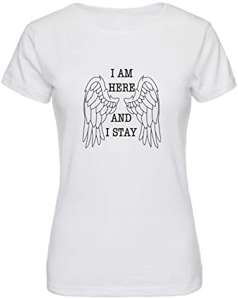 Wynonna EARP Here and Stay Wings_A0583 Inspired by Fan Art T-Shirt Shirt Tshirt Women Women's Ladies
