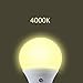 TOPCHANCES LED Sensor Bulbs 9W E27 Dusk to Dawn Smart LED Light Bulb Energy Save Automatic Sensor Ball Lamps (4000K Natural White)