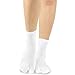TeeHee Flip Flop Big Toe Cotton Socks 3-Pairs White Plain Socks Good for Flip Flop Sandals