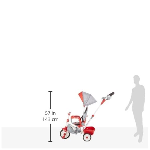 Little Tikes 5-in-1 Deluxe Ride & Relax, Reclining Trike - Red - Image 10