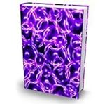 Book Sox, The Original Stretchable Fabric Book Cover, Jumbo Print Purple/Hot Pink Swirl