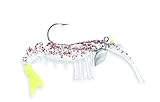 Egret Baits Jumbo Vudu Shrimp, 4-Inch, Cajun Pepper Chartreuse