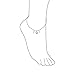 4 Multi Hearts Dangle Charms Anklet Ankle Bracelet For Women 925 Sterling Silver Adjustable 9 To 10 Inch With Extender