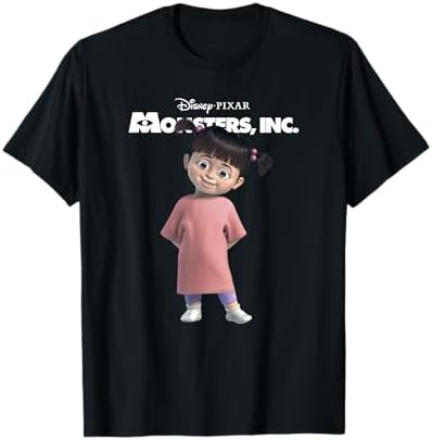 Amazon.com: Disney Pixar Monsters Inc. Blue Movie Logo T-Shirt