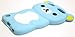 Bukit Cell 3D Cartoon Bundle 4 Items: Baby Blue Bear Soft Silicone Case for iPod Touch 6 6th Generation / 5 5th Generation + Cleaning Cloth + Screen Protector + Metallic Stylus Touch Pen
