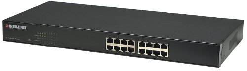 Intellinet 16-Port 10/100 Fast Ethernet Rackmount PoE Switch (503631)