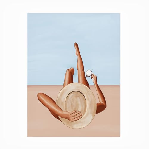 Trademark Fine Art Outdoor Canvas Art - Ivy Green Illustrations 'Poolside Girl'…
