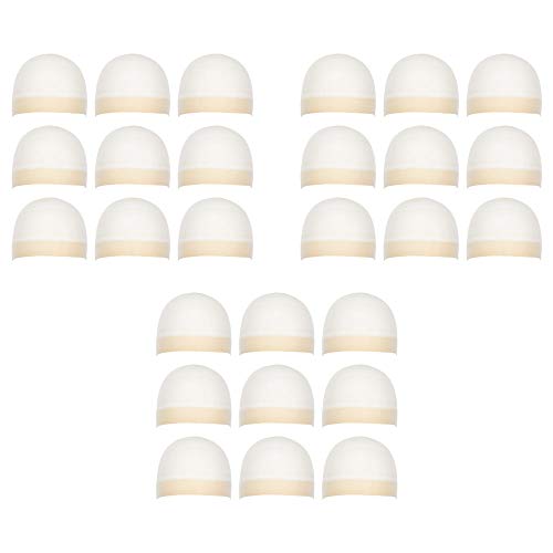 Milano Collection Premium 27 Count Value Pack Nylon Wig Cap Stockings for Wigs and Frontals- Nude - Thumbnail 4