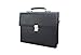 Men’s Leather Briefcases Business Office Lawyer Attache Case with Locks 15.6