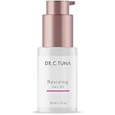 FARMASi Dr. C. Tuna Reviving Hair Oil, Lightweight Nourishing Treatment with Garlic Oil, Sweet Almond & Sunflower Oils, Pre-Wash Care for Softer, Shinier Hair, 1 fl oz